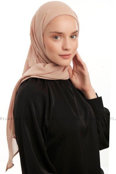 Sahar - Hijab Chiffon One Piece Beige
