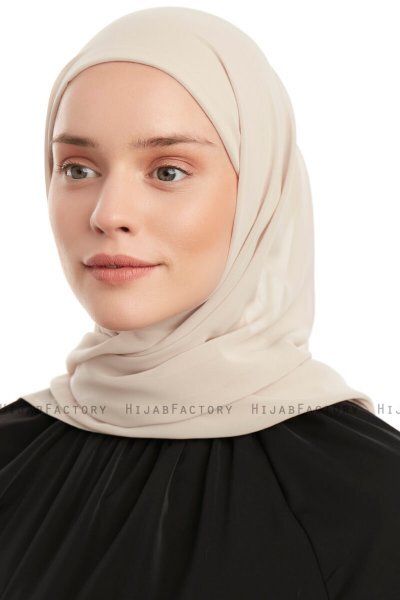 Sahar - Hijab Chiffon One Piece Beige Claro