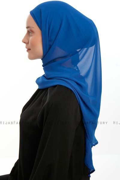Sahar - Hijab Chiffon One Piece Azul