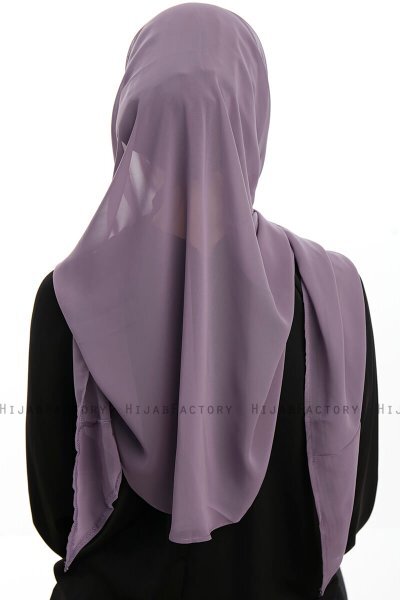 Sahar - Hijab Chiffon One Piece Morado Oscuro