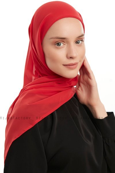 Sahar - Hijab Chiffon One Piece Frambuesa