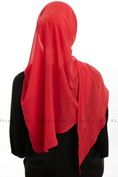Sahar - Hijab Chiffon One Piece Frambuesa