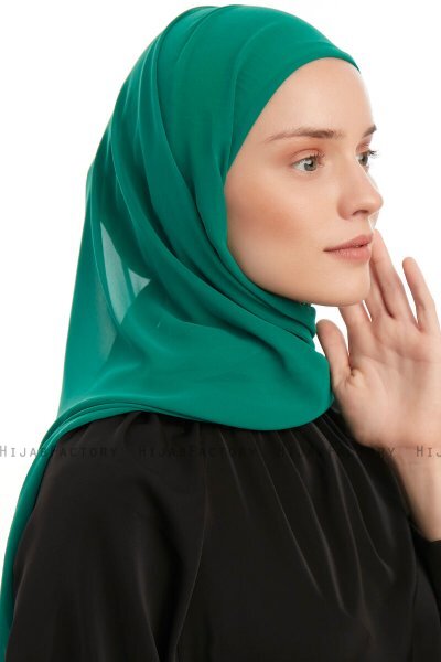 Sahar - Hijab Chiffon One Piece Emerald