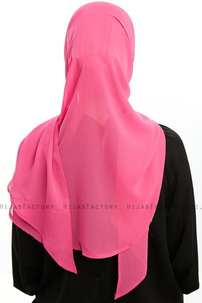 Sahar - Hijab Chiffon One Piece Fucsia