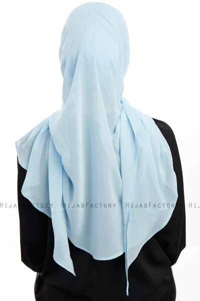 Sahar - Hijab Chiffon One Piece Azul Claro