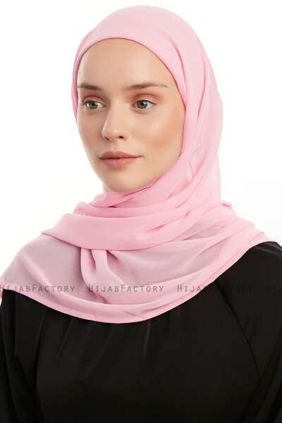 Sahar - Hijab Chiffon One Piece Rosado