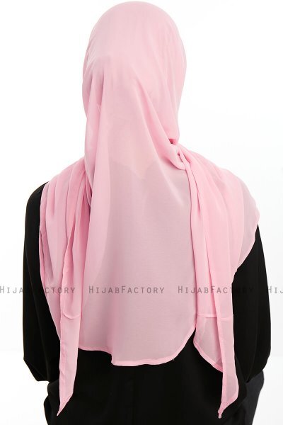 Sahar - Hijab Chiffon One Piece Rosado