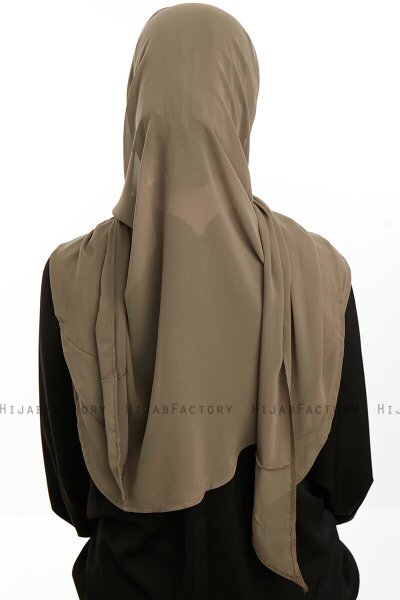 Sahar - Hijab Chiffon One Piece Verde Oliva