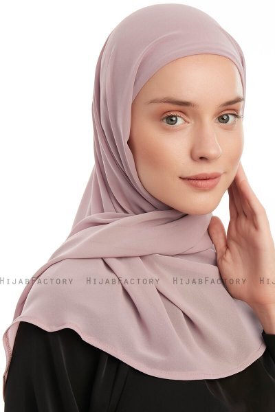 Sahar - Hijab Chiffon One Piece Púrpura