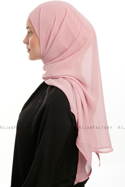 Sahar - Hijab Chiffon One Piece Rosa Oscuro