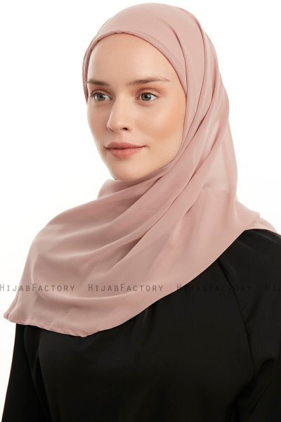 Sahar - Hijab Chiffon One Piece Salmón Claro