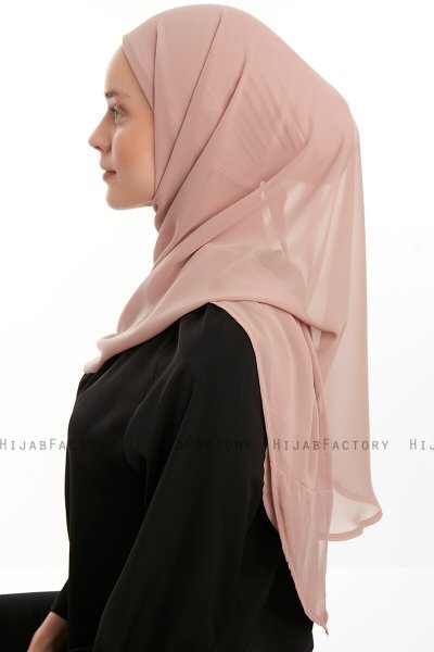 Sahar - Hijab Chiffon One Piece Salmón Claro