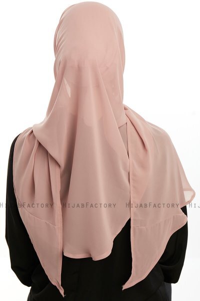 Sahar - Hijab Chiffon One Piece Salmón Claro