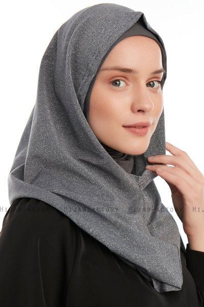 Taliah - Hijab One Piece Gris Oscuro