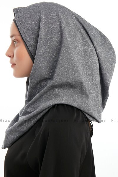 Taliah - Hijab One Piece Gris Oscuro