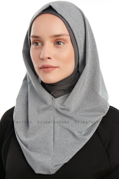 Taliah - Hijab One Piece Gris Claro