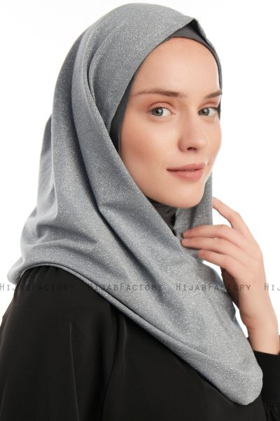 Taliah - Hijab One Piece Gris Claro