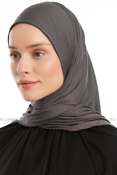 Vesile - Hijab One-Piece Gris Oscuro