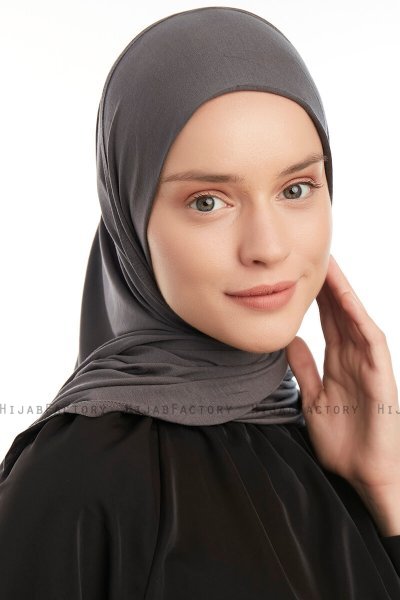 Vesile - Hijab One-Piece Gris Oscuro