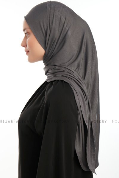 Vesile - Hijab One-Piece Gris Oscuro