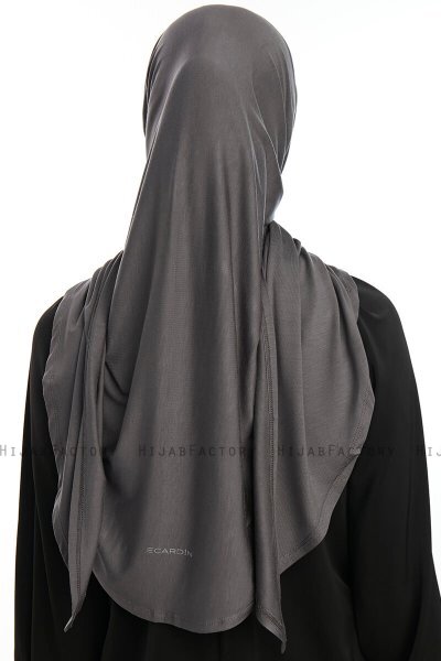 Vesile - Hijab One-Piece Gris Oscuro