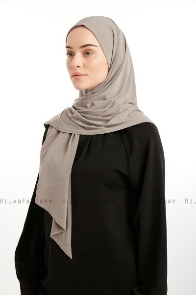 Nermin - Sandy Scarfs Hijab Taupe Oscuro