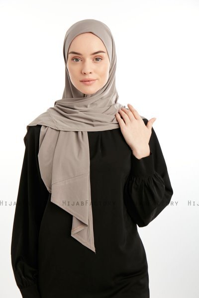 Nermin - Sandy Scarfs Hijab Taupe Oscuro