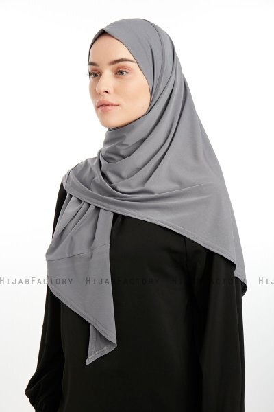 Nermin - Sandy Scarfs Hijab Gris Oscuro