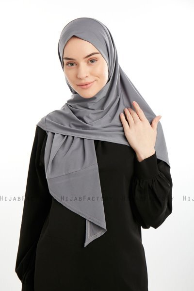 Nermin - Sandy Scarfs Hijab Gris Oscuro