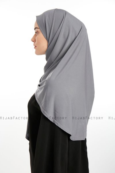 Nermin - Sandy Scarfs Hijab Gris Oscuro
