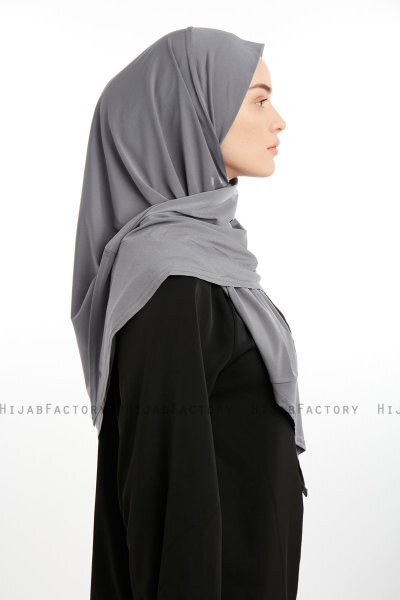 Nermin - Sandy Scarfs Hijab Gris Oscuro