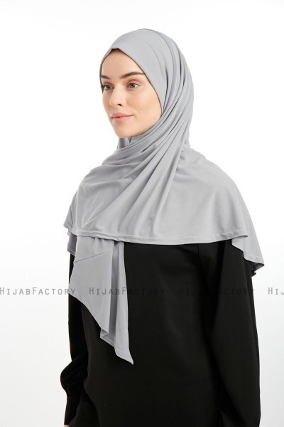 Nermin - Sandy Scarfs Hijab Gris Claro