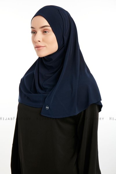 Ilay - Sandy Turban Hijab Azul Marino
