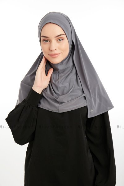 Ilay - Sandy Turban Hijab Gris Oscuro