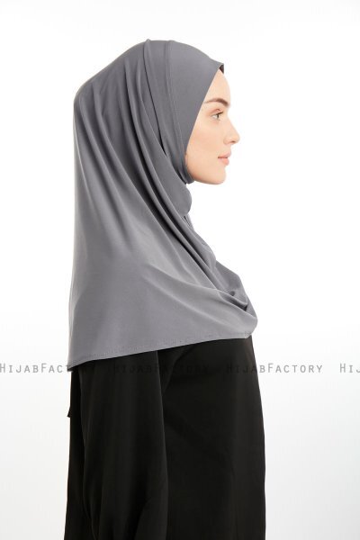 Ilay - Sandy Turban Hijab Gris Oscuro