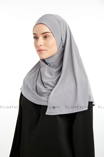 Ilay - Sandy Turban Hijab Gris Claro