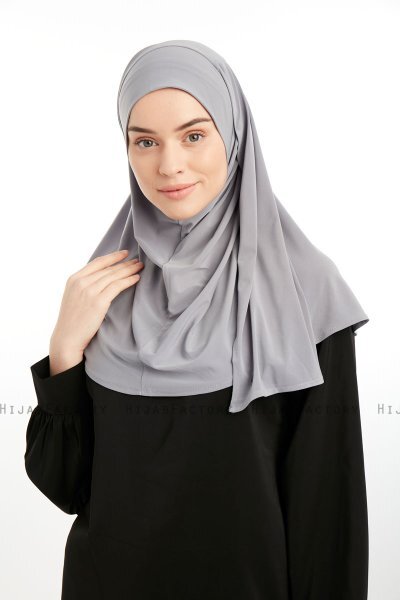 Ilay - Sandy Turban Hijab Gris Claro
