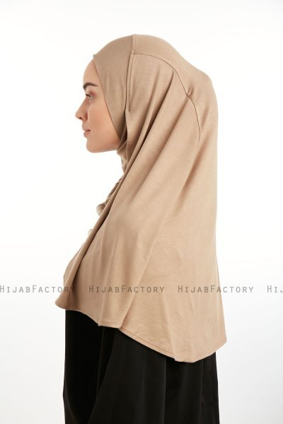 Feriha - Hijab Turban Viscosa Taupe Oscuro