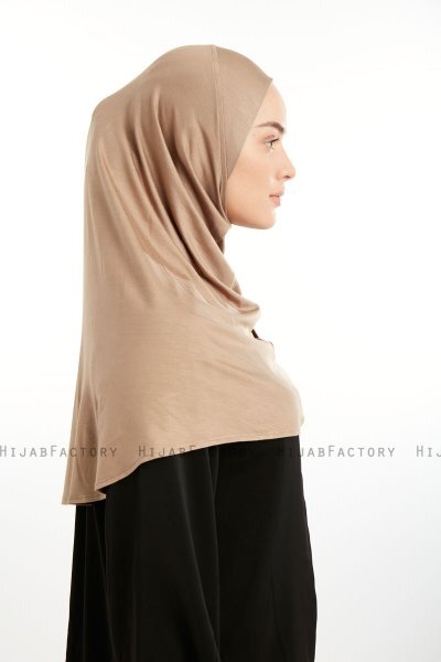 Feriha - Hijab Turban Viscosa Taupe Oscuro