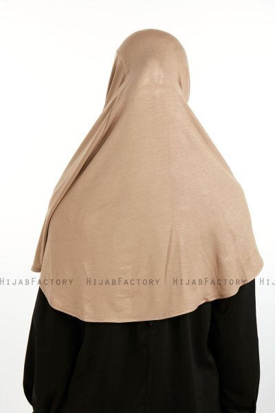 Feriha - Hijab Turban Viscosa Taupe Oscuro