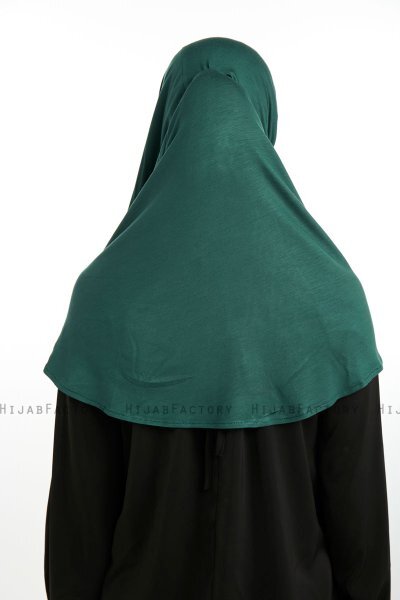 Feriha - Hijab Turban Viscosa Verde Oscuro