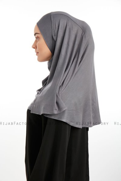 Feriha - Hijab Turban Viscosa Gris Oscuro