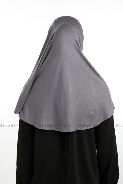 Feriha - Hijab Turban Viscosa Gris Oscuro
