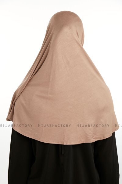 Feriha - Hijab Turban Viscosa Marrón Claro