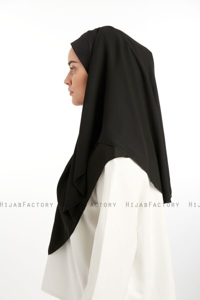 Bengi - Micro Krep Turban Hijab Negro