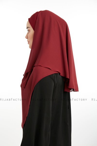 Bengi - Micro Krep Turban Hijab Burdeos