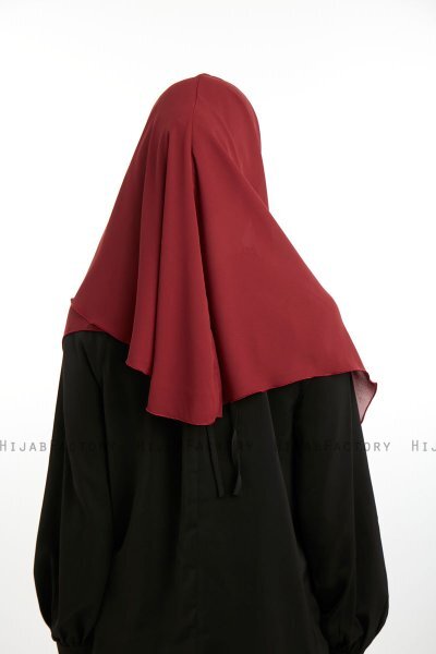 Bengi - Micro Krep Turban Hijab Burdeos