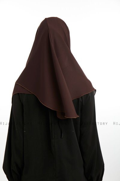 Bengi - Micro Krep Turban Hijab Marrón
