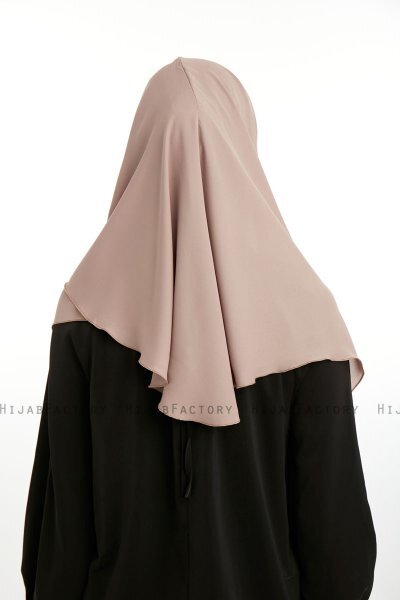 Bengi - Micro Krep Turban Hijab Taupe Oscuro