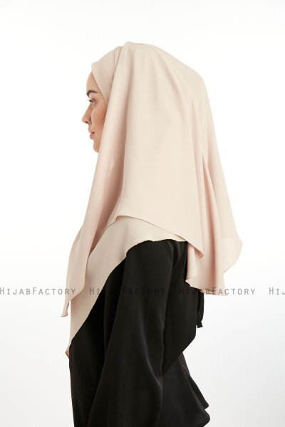 Bengi - Micro Krep Turban Hijab Taupe Claro